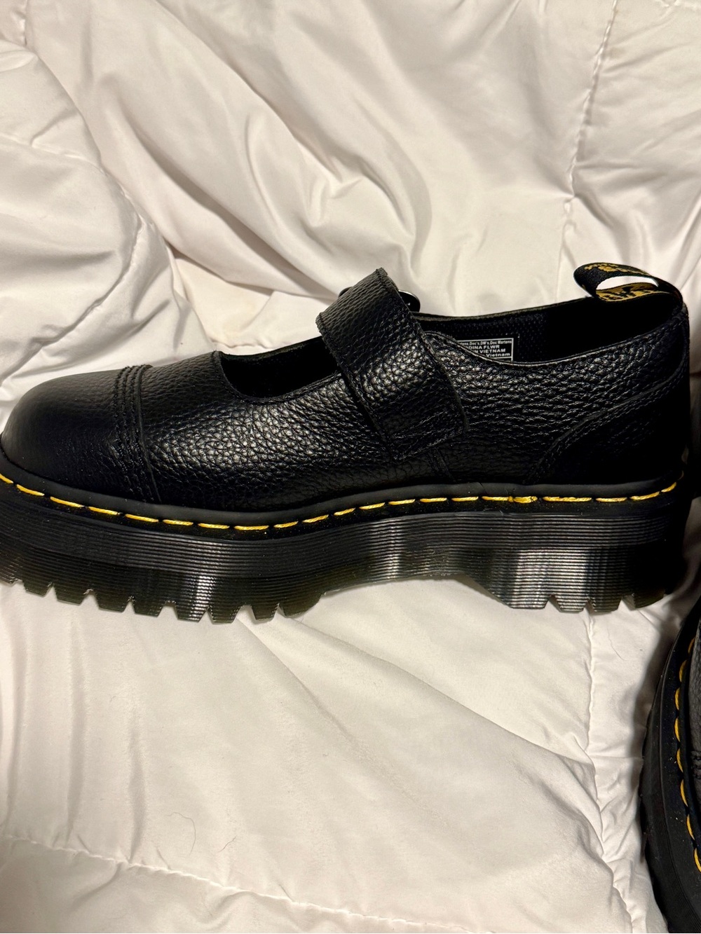 Dr. Martens Addina Flower Buckle Leather Mary Jane Platform BRAND NEW NEVER WORN - Picture 3 of 13